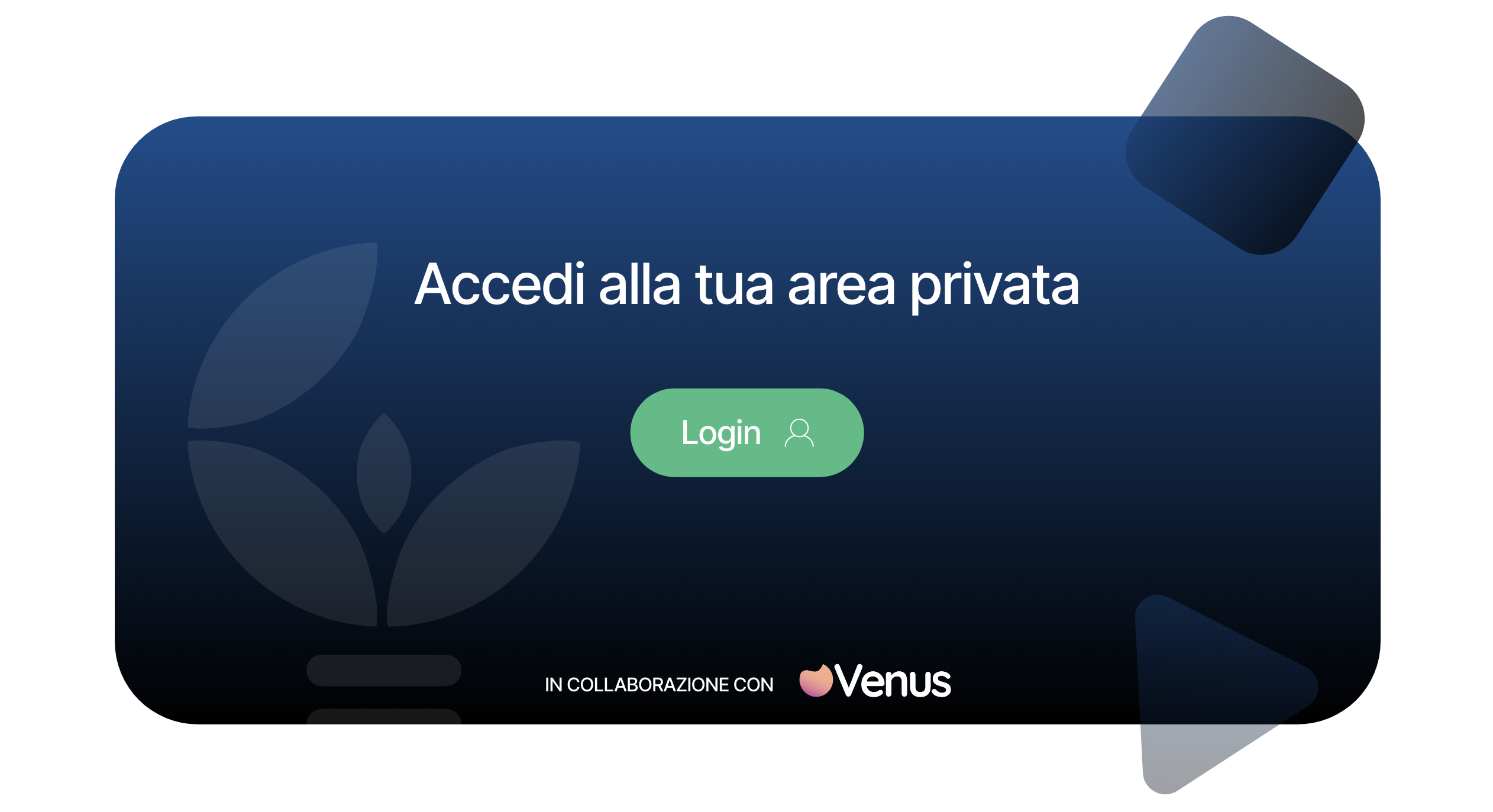 Accedi alla tua area privata